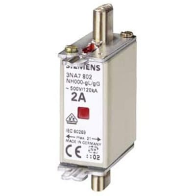 Siemens 3NA7805 Zekeringsinzetstuk Geschikt voor Zekeringsgrootte 000-4 Afmeting zekering : 0 16 A 500 V 3 stuk(s)