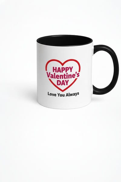 Valentijn Mok met Hart | Happy Valentine's Day | Liefdes Beker Cadeau voor Hem/Haar | Love You Always