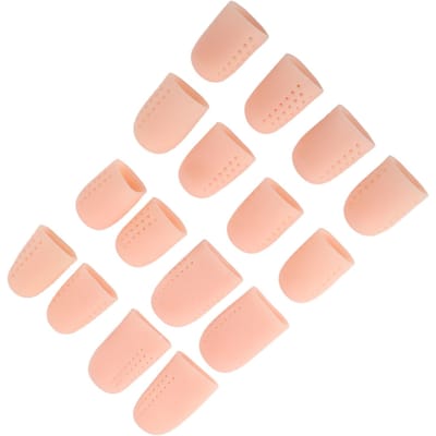 8 Paar Grote Teenbeschermers Beschermen Ingegroeide Teennagels Teenbeschermers voor Likdoorns Blaren Grote Teen Wrijving beige
