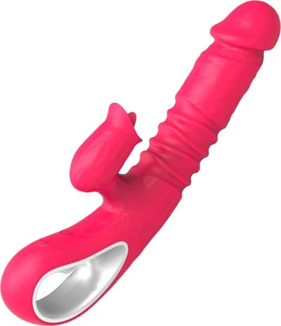 Cupitoys® Stotende tarzan vibrator - 27cm - 42°c - Roze - 24 standen - Vibrators voor vrouwen en mannen - Sex toys voor vrouwen en mannen