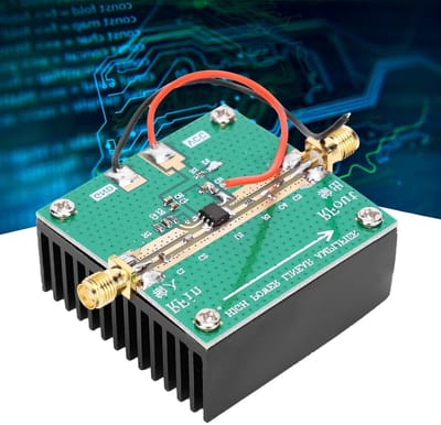 RF Eindversterker - Versterker PCB - Signaal Versterken - Groot Koellichaam - 6 Volt - Zilver
