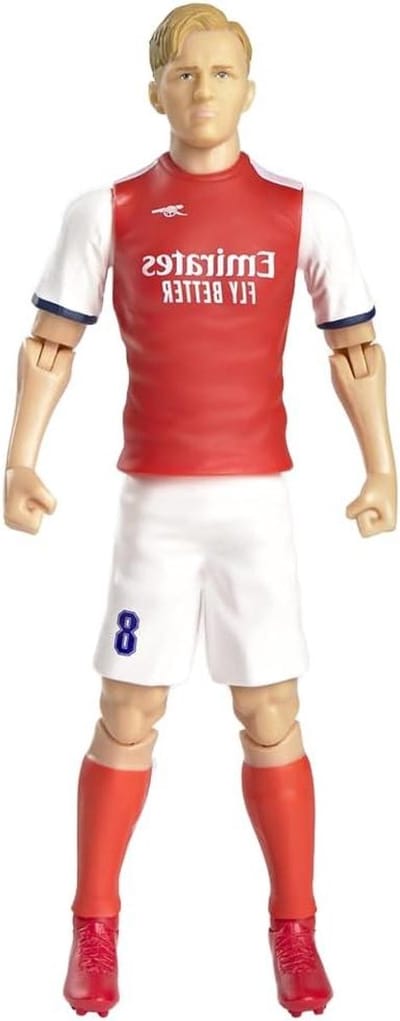 Voetbal Actiefiguur - Sportfiguur Speler - Verzamelen en Tonen - Gelicentieerd Replica - 20 cm - Rood en Wit