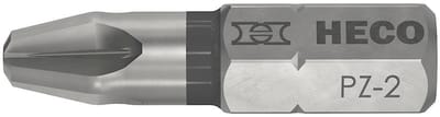 Heco - Drive-Bits - Pozidrive 2 - 25mm Blister verpakking 2 stuks