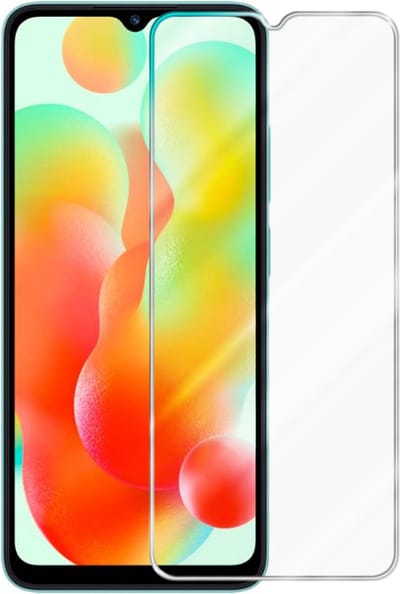 Cadorabo Screenprotector geschikt voor Redmi 12C - Pantser film Beschermende film in KRISTALHELDER Geharde (Tempered) display beschermglas in 9H hardheid met 3D Touch