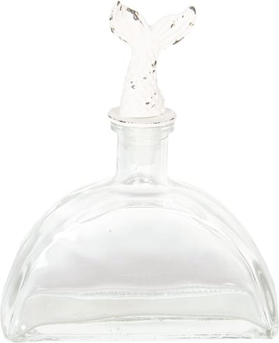 Clayre & Eef Decoratie Fles 14x5x17 cm Glas Kunststof Mini Fles