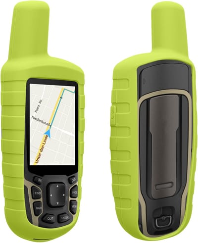 kwmobile Hoesje geschikt voor Garmin GPSMAP 65 / 62 / 62S / 62SC - Beschermhoes voor handheld GPS - Back cover in neon geel