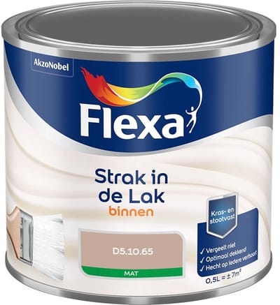 Flexa - Strak In De Lak Binnenlak Mat - D5.10.65 - Mengverf - 500 Ml