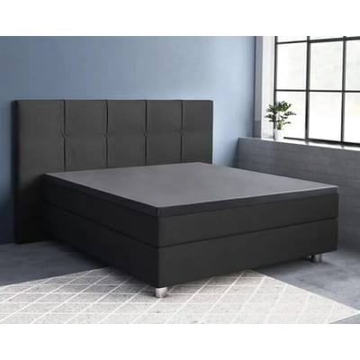Primaviera DeLuxe Hoeslaken Topper Satijn Antraciet - 140 x 200 cm + 15 cm hoekhoogte