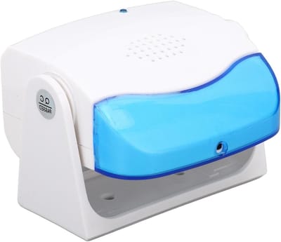 Deurbel met sensor - Alarm systeem - Winkelbezoekers melden - Eenvoudige installatie - 18x13x5 cm - Wit