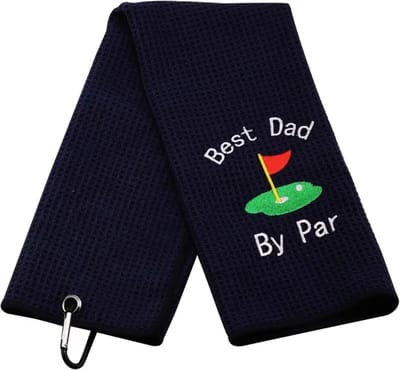 Bovista Golf Handdoek - Golfhanddoek - Golf Accessoires - Towel - Comfortabel - Zwart