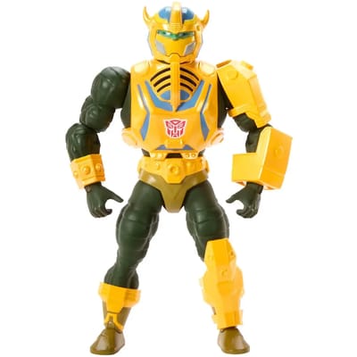 Mattel Masters of the Universe x Transformers Action Figure Bumblebee Armor Man-At-Arms heo European Exclusive 14 cm Action Figuur