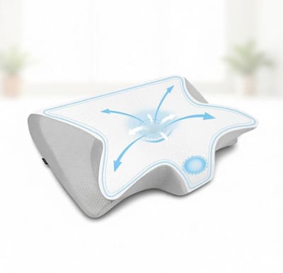 Maison Elara Orthopedisch Neksteunkussen met Verkoelende Hoes - Ergonomisch Slaapkussen voor Alle Slaaphoudingen