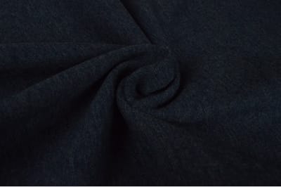 Boordstof Effen - Donker jeans melange - 1 meter - Per meter