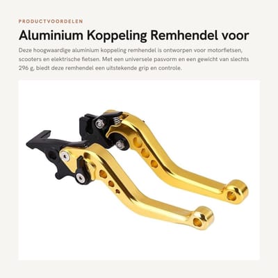 Dailygoods - Aluminium Koppeling Remhendel voor Motorfiets, Universeel 22mm