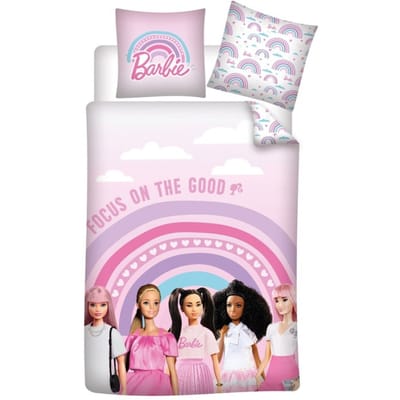 Barbie Dekbedovertrek Focus - Eenpersoons - 140 x 200 - Katoen