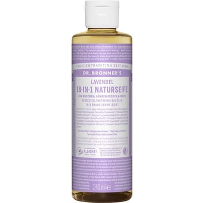 Dr. Bronner's Vloeibare zeep Lavendel 18-in-1 natuurlijke Zorg Dames 240 ml