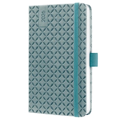 Sigel weekagenda Flair 2026 - formaat A6 - Ocean Blue - hardcover - SI-J6132