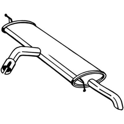 Geluiddemper achter BOSAL 227-053