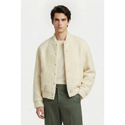 IRO Paris Mahianasp2 Outerwear Ecru Size: L | Bomber Jackets Outlet | Heren | Ecru
