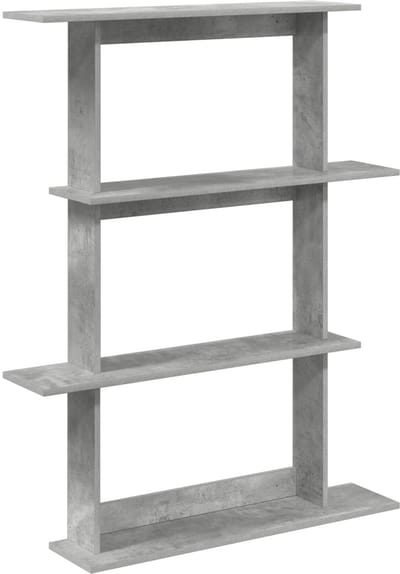 vidaXL - Wandplank - Betongrijs - 100 - x - 20 - x - 126 - cm - Bewerkt - hout
