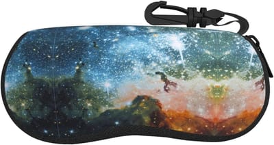 Brillenhoesjes Set - Zonnebril etui - Veilig Opbergen - Zachte Neopreen Bescherming - 19x12x2 cm - Zwart