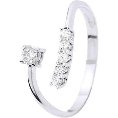 Sieraden ring Diamonds 0,15 Cts White Gold