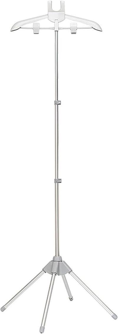 Kledingrek Stomer - Stoomrek Hanger - Kleding Stomen - Inklapbaar Telescopisch - Tot 160 cm - Grijs