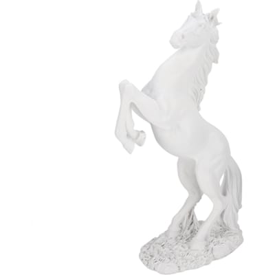 Europese stijl paardensculptuur, decoratie voor thuis, ornament, foto-rekwisieten (Wit) white