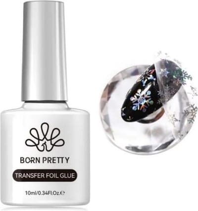 Born Pretty - Folie lijm - 15 ml - Transfer lijm - Transfer folie lijm - Transfer folie lijm nagels - Folie lijm - Folie lijm nagels - Transferpolie lijm nagels - Nagel folie - Transfer folie - Foil glue nails - Foil glue voor nagels