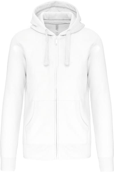 Kariban Hooded Sweater Met Rits K454 - White - L