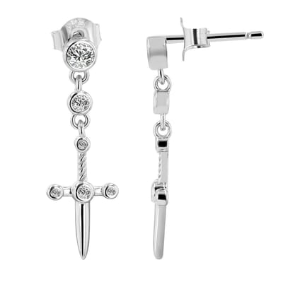 AKZENT Akzent damesoorbel "Melli" van 925 sterling zilver, gerhodineerd, duurzaam