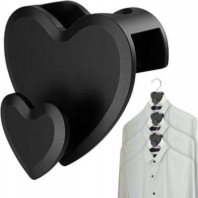 Pingyang Rongrong - Organizer op Hangers - 12 stuks - Zwart - Ruimtebesparend