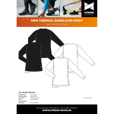 Thermoshirt heren - Baselayer - 2-Pack - Zwart / M