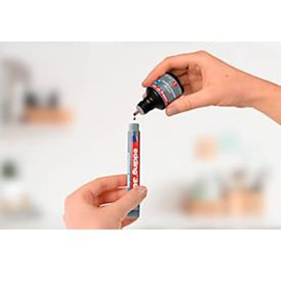 Edding 361 whiteboard marker, schrijfkleur rood, ronde punt, lijndikte 1 mm, droog uitwisbaar, met dop en clip, navulbaar, 10 st.