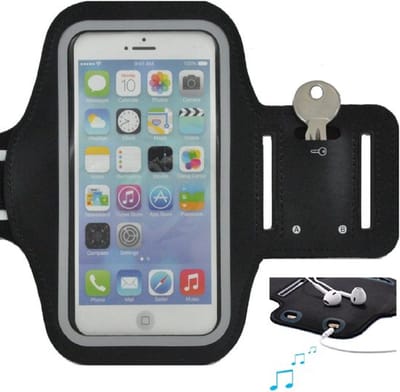 Sportarmband - Geschikt voor Samsung Galaxy A54 hoesje - Sportband - Hardloop armband telefoon - Sport armband - Hardloop telefoonhouder - Zwart