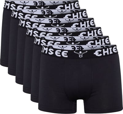 6-PACK Chiemsee Boxershort Heren Trunk-ondergoed Regular Fit Retro Shorts, set van 6