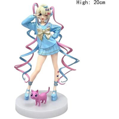 Anime Figuur 20cm Needy Girl Overdose KAngel Pop Up Parade PVC Actiefiguur Virtuele Uploader Verzamelaar Model Speelgoed gray