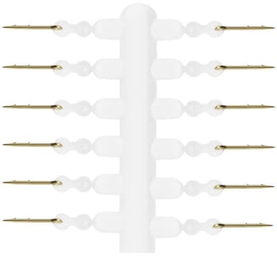 Cosensi - Dailygoods - 12 Stuks Karper Aas Pinnen met Siliconen Ringen