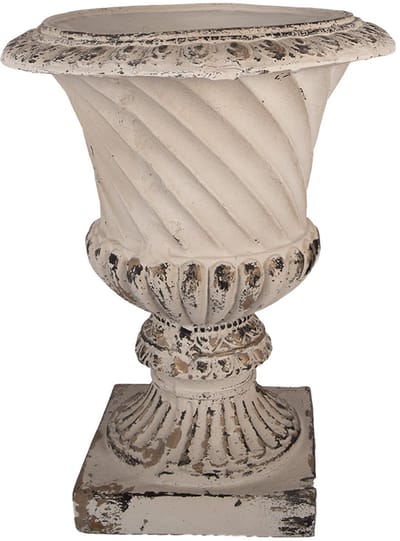 Clayre & Eef Bloempot 44x44x58 cm Beige Keramisch materiaal