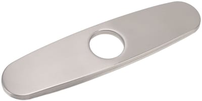 Dailygoods- Bodemplaat Geborsteld 304 Roestvrij Staal - Kraangatafdekking - Decoratief Paneel - Corrosiebestendig - Afdekplaat - Productgrootte 24,5 x 6,5 x 0,9 cm