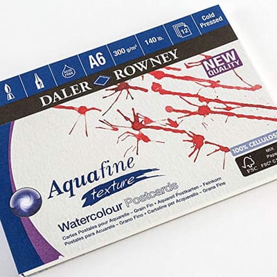Getextureerd Koudgeperst Aquarelpapier 300 g/m² A6 Briefkaartformaat