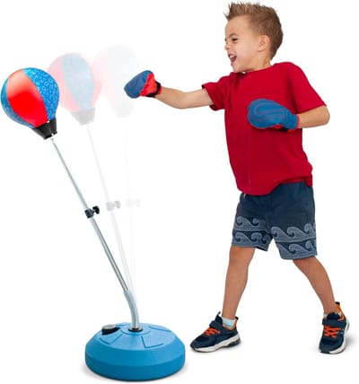 Verstelbare Vrijstaande Bokszak voor Kinderen en Volwassenen - Ideaal voor MMA, Stressvermindering en Fitness