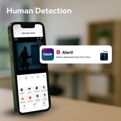 Calex Video Deurbel met Camera - 2K - Bedraad - Slimme Deurbel met Chime - Nachtzicht & 2‑weg Audio - Wit