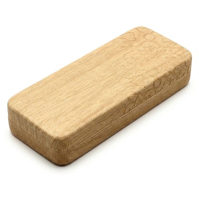 Geel brillenkoker brillendoos unisex met PU leer oppervlak en reliëf patroon – harde brillen koker opberg doos voor optische bril of zonnebril – minimalistische brillen case geschikt voor grote monturen