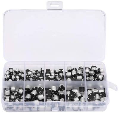 Dailygoods - Electrolytic Capacitor - 200PCS Capacitor Kit - Perfect voor Elektronica - Assortiment Capacitors - Inclusief Opbergdoos - 10V tot 50V