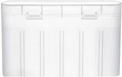Batterij Opberger - Batterijhouder Doosje - Batterijen Organiseren - Transparant Venster - 11.7 x 2.3 x 7.3 cm - Translucent