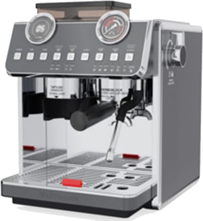 Wartmann WM-2502 EM Professionele Espressomachine (270279) met ingebouwde koffiemolen en draaibare stoompijp