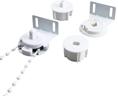 Dailygoods - Reparatieset Rolluiken - Kunststof - Wit - Parelketting - Vervangend materiaal voor rolluiken - Geschikt voor gordijnen
