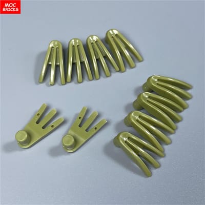 10 stuks MOC Bakstenen Figuur Handen 10187 Lichtgevende Klauw Vechter Wapens Gereedschap DOE-HET-ZELF Speelgoed Educatieve Bouwstenen Kinderen Cadeaus