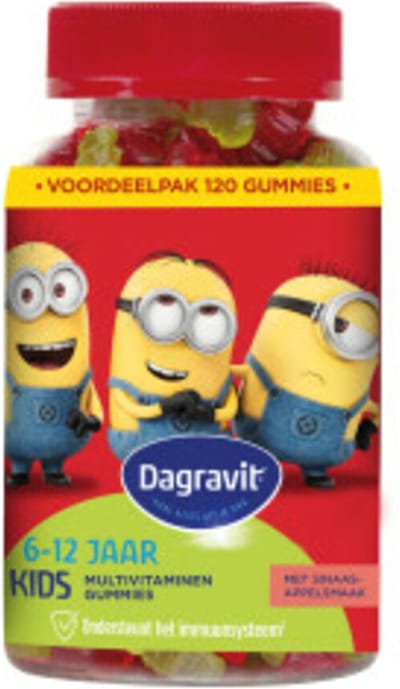 Dagravit Kids-Xtra Vitaminions Multivitaminen 6-12 jaar - 2 x 120 gummies - Voordeelverpakking